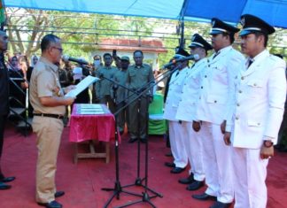 Bupati Mamuju Lantik Kades di Tempat Biasa Saja