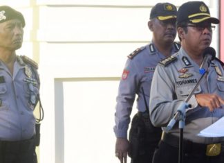 Jajaran Kepolisian Daerah Sambut Kedatangan Komjen Pol. Syafruddin
