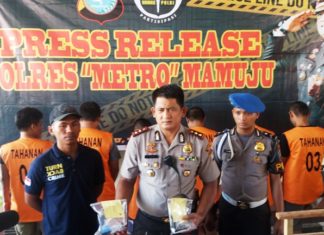 Polres Mamuju Bekuk Pelaku Curanmor, Pemakai dan Penada Sabu