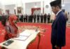 Presiden Lantik Dubes RI untuk Afrika Selatan Salman Al Farisi dan Anggota KPPU