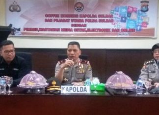 Sekali Sebulan, Polda Sulawesi Barat dan Wartawan Minum Kopi Bersama