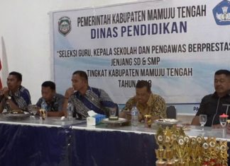 Disdikbud Mateng Uji Kompetensi Guru dan Kepala Sekolah Berprestasi