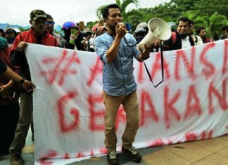 Ratusan GTT dan PTT Demo di Parlemen, Nama ABM Terseret