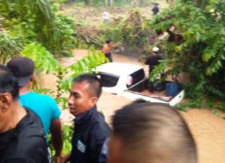 Hj. Arsanti Aras Tammauni Selamat dari Hanyut Terseret Banjir