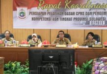 Persiapan Pelaksanaan Pelatihan Dasar Bagi 1.556 CPNS Provinsi Sulbar