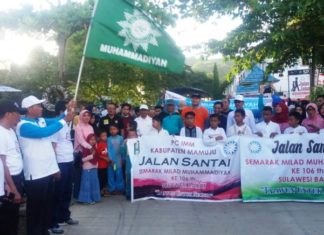 Ribuan Peserta Jalan Santai di Mamuju, Penutup Semarak Milad Muhammadiyah ke-106