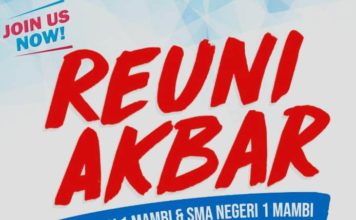 Reuni Akbar SMPN 1 dan SMAN 1 Mambi Pada Juni 2019