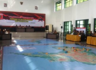 Jajaran Korem 142 Tatag Gelar Pelatihan TFG Pengamanan Pileg dan Pilpres 2019