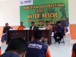 MDMC Sulbar Gelar Pelatihan dan Pendidikan Diklat 1 Water Rescue