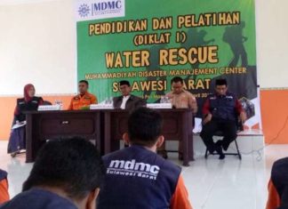 MDMC Sulbar Gelar Pelatihan dan Pendidikan Diklat 1 Water Rescue