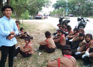 Pelajar Latihan Gerak Jalan Indah di Mateng untuk Sambut HUT RI