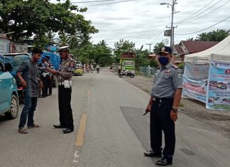 Dishub Mateng Operasi Lalin di Kawasan Kebun Sawit