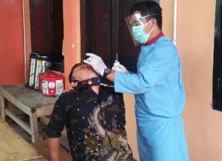 Komisioner KPU Mamuju dan Jajarannya Lakukan Test Swab