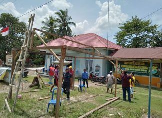 Pemdes Polo Camba Kembali Bangun Posko Covid-19