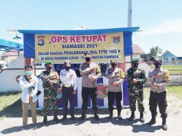 Tinjau Pos Pam Oprasi Ketupat di Sampaga, Kapolresta : Perketat Prokes Menjelang Dan Pelaksaan Lebaran