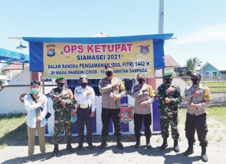 Tinjau Pos Pam Oprasi Ketupat di Sampaga, Kapolresta : Perketat Prokes Menjelang Dan Pelaksaan Lebaran