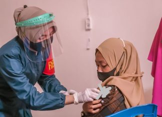 Jelang Hari Bhayangkara ke-75, Polres Mateng Lakukan Vaksinasi Massal