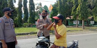 Polsek Malunda Himbau Warga Taat Prokes