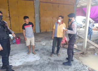 PPKM Level 3, Polres Mateng Lakukan Patroli Sekaligus Sosialisasi Mengenai Prokes