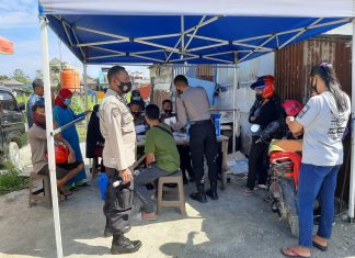 Setelah Gerebek Desa, Polres Mateng Kemudian Sasar Pasar Genjot Pelaksanaan Vaksinasi