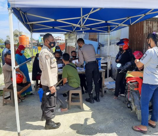 Setelah Gerebek Desa, Polres Mateng Kemudian Sasar Pasar Genjot Pelaksanaan Vaksinasi