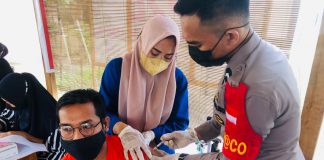 Polres Majene Terus Dorong Pelaksanaan Vaksinasi Covid-19