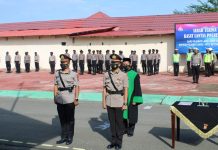 Sertijab di Polres Pasangkayu, Terapkan Prokes