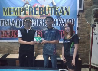 Atlet Biliar dari Mateng Raih Juara I di Palu