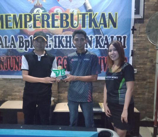 Atlet Biliar dari Mateng Raih Juara I di Palu