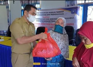 Mahahe Senang Dapat Bantuan 200 Paket Sembako