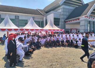 Momen Bahagia Anggota Paskibraka di Kabupaten Mateng
