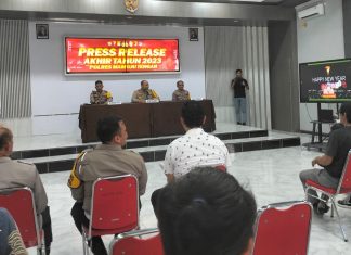 Kapolres Mamuju Tengah Ungkap Kasus Kejahatan Tahun 2023