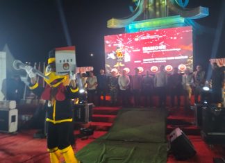 Tarian Pammose’ di Tugu Sejarah Awali Tahapan Pilkada Mateng 2024
