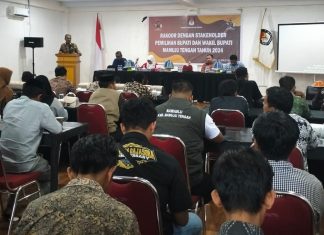 KPU Mateng ‘Pemanasan’ Jelang Pendaftaran Paslon Pilkada 2024