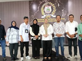 SMSI Sulbar Disambut Hangat Ketua DPRD Sulbar Amalia Fitri