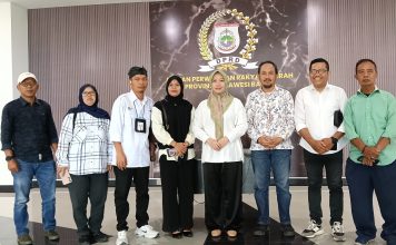 SMSI Sulbar Disambut Hangat Ketua DPRD Sulbar Amalia Fitri